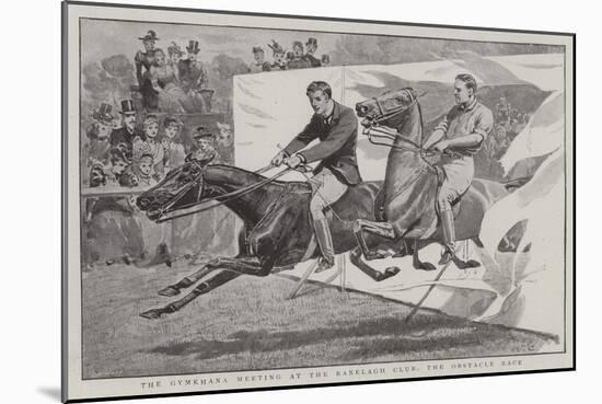 The Gymkhana Meeting at the Ranelagh Club, the Obstacle Race-John Charlton-Mounted Giclee Print