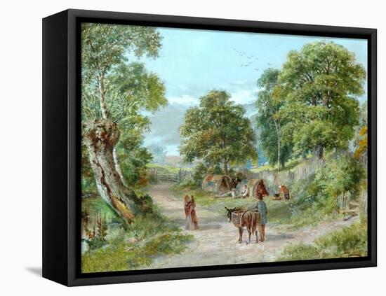 The Gypsies' Encampment-John Gelder-Framed Stretched Canvas