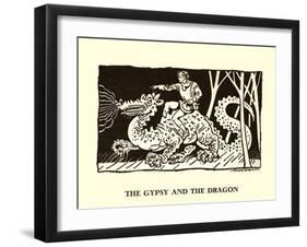 The Gypsy And The Dragon-Frank Dobias-Framed Art Print