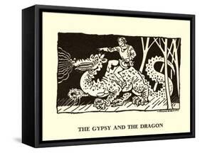 The Gypsy And The Dragon-Frank Dobias-Framed Stretched Canvas