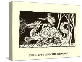 The Gypsy And The Dragon-Frank Dobias-Stretched Canvas