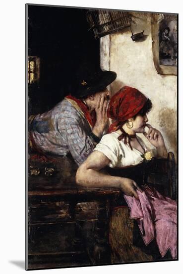 The Gypsy Couple, 1887-Alfred Roll-Mounted Giclee Print