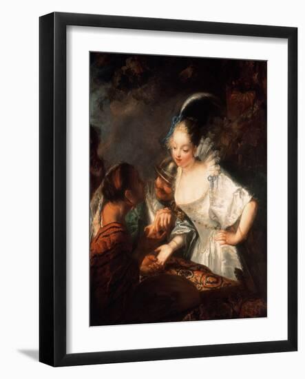 The Gypsy Fortune Teller, Ca. 1710-Antoine Pesne-Framed Giclee Print