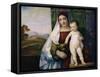 The Gypsy Madonna, C1510-Titian (Tiziano Vecelli)-Framed Stretched Canvas