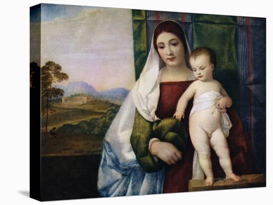 The Gypsy Madonna, C1510-Titian (Tiziano Vecelli)-Stretched Canvas