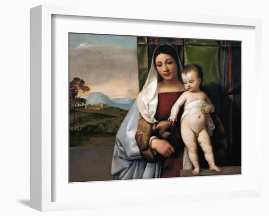 The Gypsy Madonna, circa 1510-Titian (Tiziano Vecelli)-Framed Giclee Print