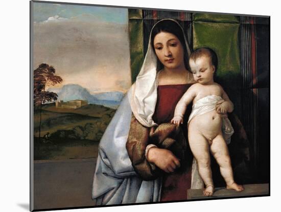 The Gypsy Madonna, circa 1510-Titian (Tiziano Vecelli)-Mounted Giclee Print