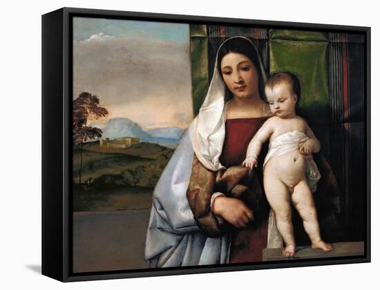The Gypsy Madonna, circa 1510-Titian (Tiziano Vecelli)-Framed Stretched Canvas