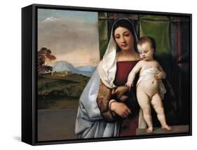 The Gypsy Madonna, circa 1510-Titian (Tiziano Vecelli)-Framed Stretched Canvas