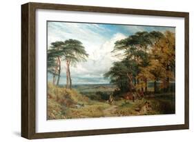 The Gypsy's Encampment and Nottingham from Wilford Hill, 1853-Henry Dawson-Framed Giclee Print