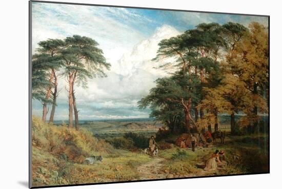 The Gypsy's Encampment and Nottingham from Wilford Hill, 1853-Henry Dawson-Mounted Giclee Print