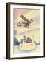 The H. Farman Plane, 1910-Charles H. Hubbell-Framed Art Print