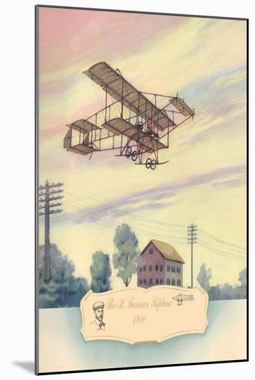 The H. Farman Plane, 1910-Charles H. Hubbell-Mounted Art Print