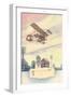The H. Farman Plane, 1910-Charles H. Hubbell-Framed Art Print