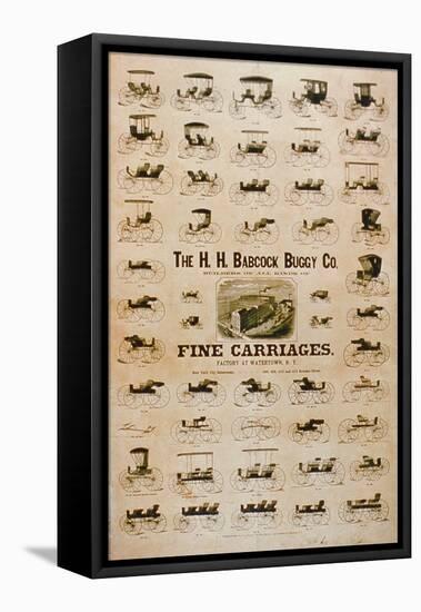 'The H.H. Babcock Buggy Company, Fine Carriages'-null-Framed Stretched Canvas