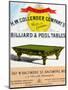 The H.W. Collender Company's World Renown Billiard and Pool Tables-null-Mounted Art Print