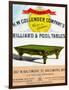 The H.W. Collender Company's World Renown Billiard and Pool Tables-null-Framed Art Print