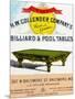 The H.W. Collender Company's World Renown Billiard and Pool Tables-null-Mounted Art Print