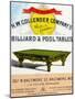 The H.W. Collender Company's World Renown Billiard and Pool Tables-null-Mounted Art Print