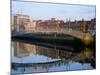 The Ha'Penny Bridge Over the Liffey River, Dublin, County Dublin, Eire (Ireland)-Bruno Barbier-Mounted Photographic Print