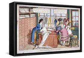 The Haberdasher Dandy, London, C1818-C Williams-Framed Stretched Canvas