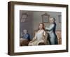 The Hairdresser, Painting, Mexico, 18th Century-null-Framed Giclee Print