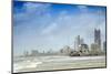 The Haji Ali Mosque and the Skyline of Central Mumbai under Monsoon Seas, Mumbai (Bombay)-Alex Robinson-Mounted Photographic Print