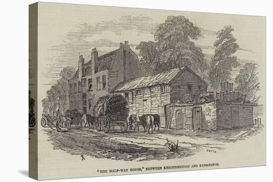 The Half-Way House, Between Knightsbridge and Kensington-Samuel Read-Stretched Canvas