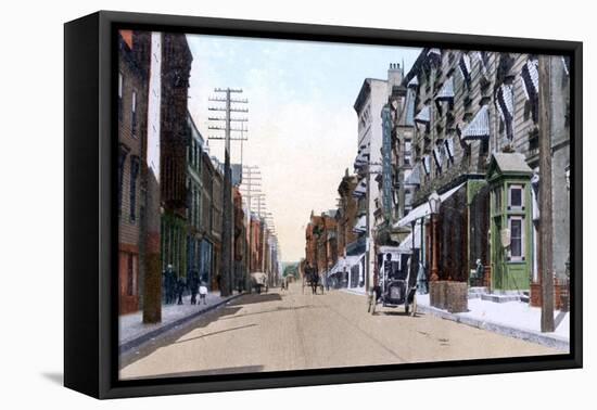 The Halifax and Queens Hotels, Hollis Street, Halifax, Nova Scotia, Canada, 1911-null-Framed Stretched Canvas