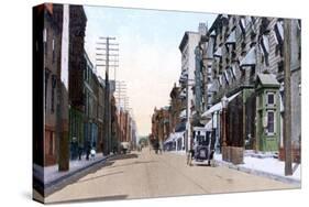 The Halifax and Queens Hotels, Hollis Street, Halifax, Nova Scotia, Canada, 1911-null-Stretched Canvas