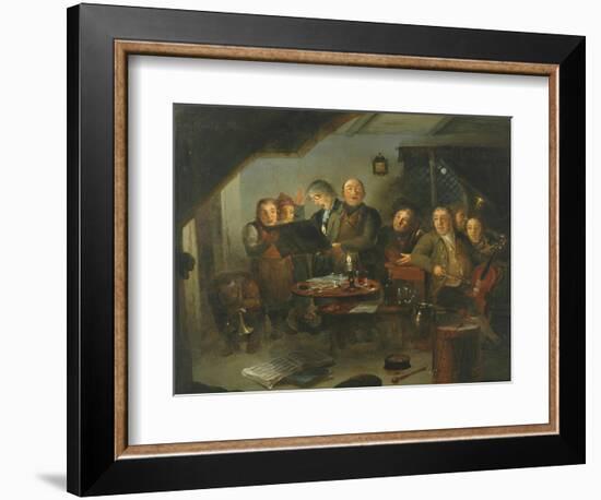 The Halifax Church Choir practicing at the Ring O' Bells Inn, 1796-Thomas Farrar-Framed Giclee Print