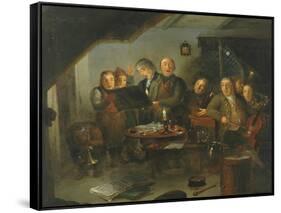 The Halifax Church Choir practicing at the Ring O' Bells Inn, 1796-Thomas Farrar-Framed Stretched Canvas