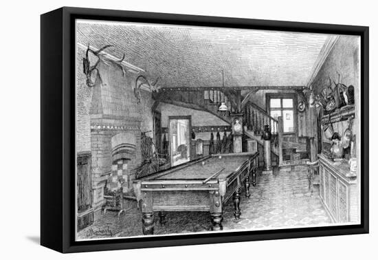 The Hall at Silverbeck, C1880-1882-James Clarke Hook-Framed Stretched Canvas