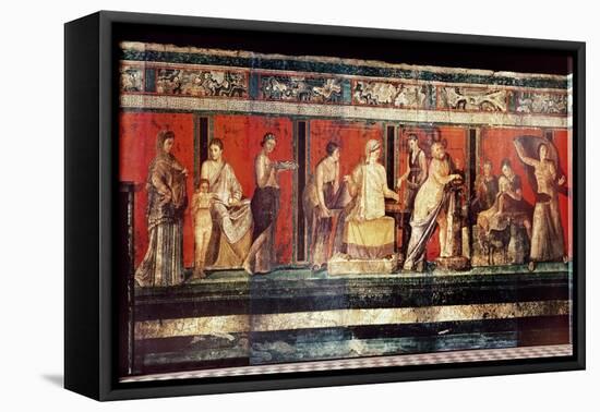 The Hall of Mysteries, Pompeii, 79 AD-null-Framed Stretched Canvas