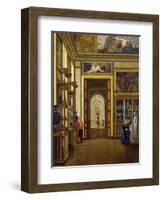 The Hall of the Jewels, the Musee Charles X at the Louvre Museum-Joseph Desire Court-Framed Giclee Print