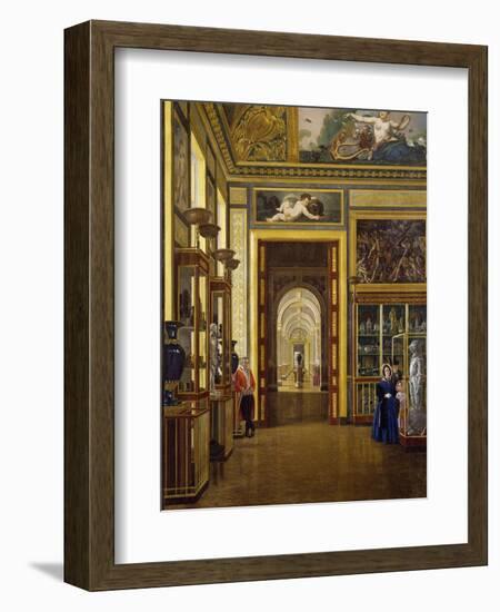 The Hall of the Jewels, the Musee Charles X at the Louvre Museum-Joseph Desire Court-Framed Giclee Print