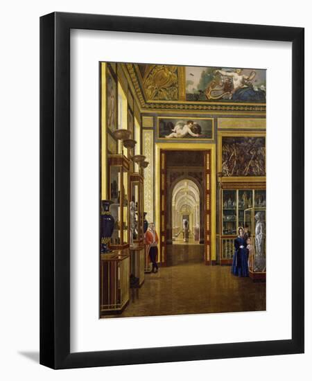 The Hall of the Jewels, the Musee Charles X at the Louvre Museum-Joseph Desire Court-Framed Giclee Print