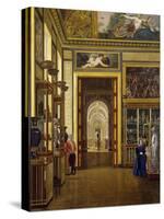 The Hall of the Jewels, the Musee Charles X at the Louvre Museum-Joseph Desire Court-Stretched Canvas