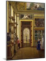 The Hall of the Jewels, the Musee Charles X at the Louvre Museum-Joseph Desire Court-Mounted Giclee Print