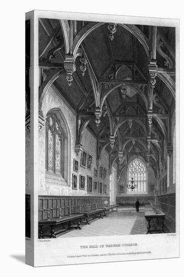 The Hall of Wadham College, Oxford University, 1836-John Le Keux-Stretched Canvas