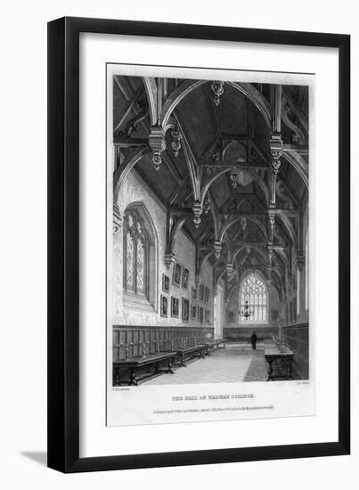 The Hall of Wadham College, Oxford University, 1836-John Le Keux-Framed Giclee Print