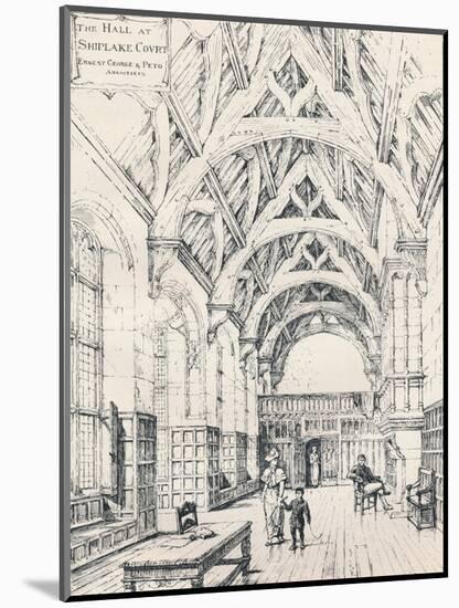 The Hall, Shiplake Court, 1898-null-Mounted Giclee Print