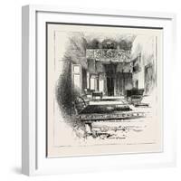 The Hall, Villa Palmieri, the Queen at Florence, Italy, 1888-null-Framed Giclee Print