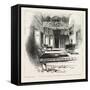 The Hall, Villa Palmieri, the Queen at Florence, Italy, 1888-null-Framed Stretched Canvas