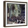 The Halle Orchestra in a Performance at Lincoln Cathedral, Lincolnshire, 1973-Michael Walters-Framed Photographic Print