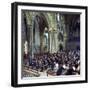 The Halle Orchestra in a Performance at Lincoln Cathedral, Lincolnshire, 1973-Michael Walters-Framed Photographic Print