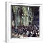 The Halle Orchestra in a Performance at Lincoln Cathedral, Lincolnshire, 1973-Michael Walters-Framed Photographic Print