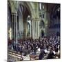 The Halle Orchestra in a Performance at Lincoln Cathedral, Lincolnshire, 1973-Michael Walters-Mounted Photographic Print