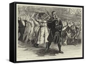 The Hallowe'En Dinner of the London Scottish Volunteers, Bringing in the Haggis-William Lockhart Bogle-Framed Stretched Canvas