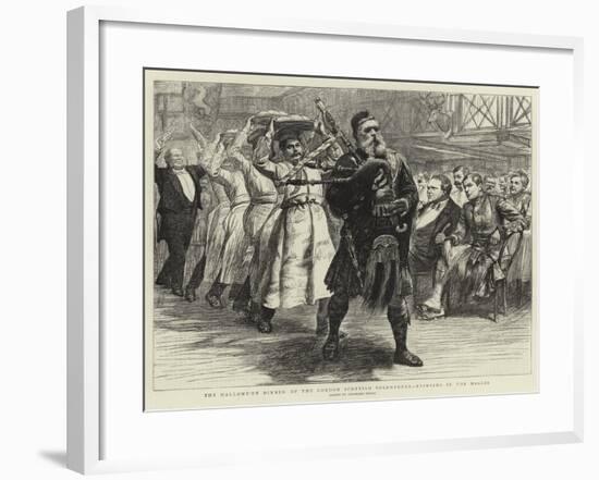 The Hallowe'En Dinner of the London Scottish Volunteers, Bringing in the Haggis-William Lockhart Bogle-Framed Giclee Print